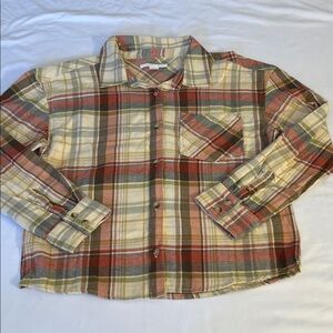 O'Neill Red and Green Plaid Shirt